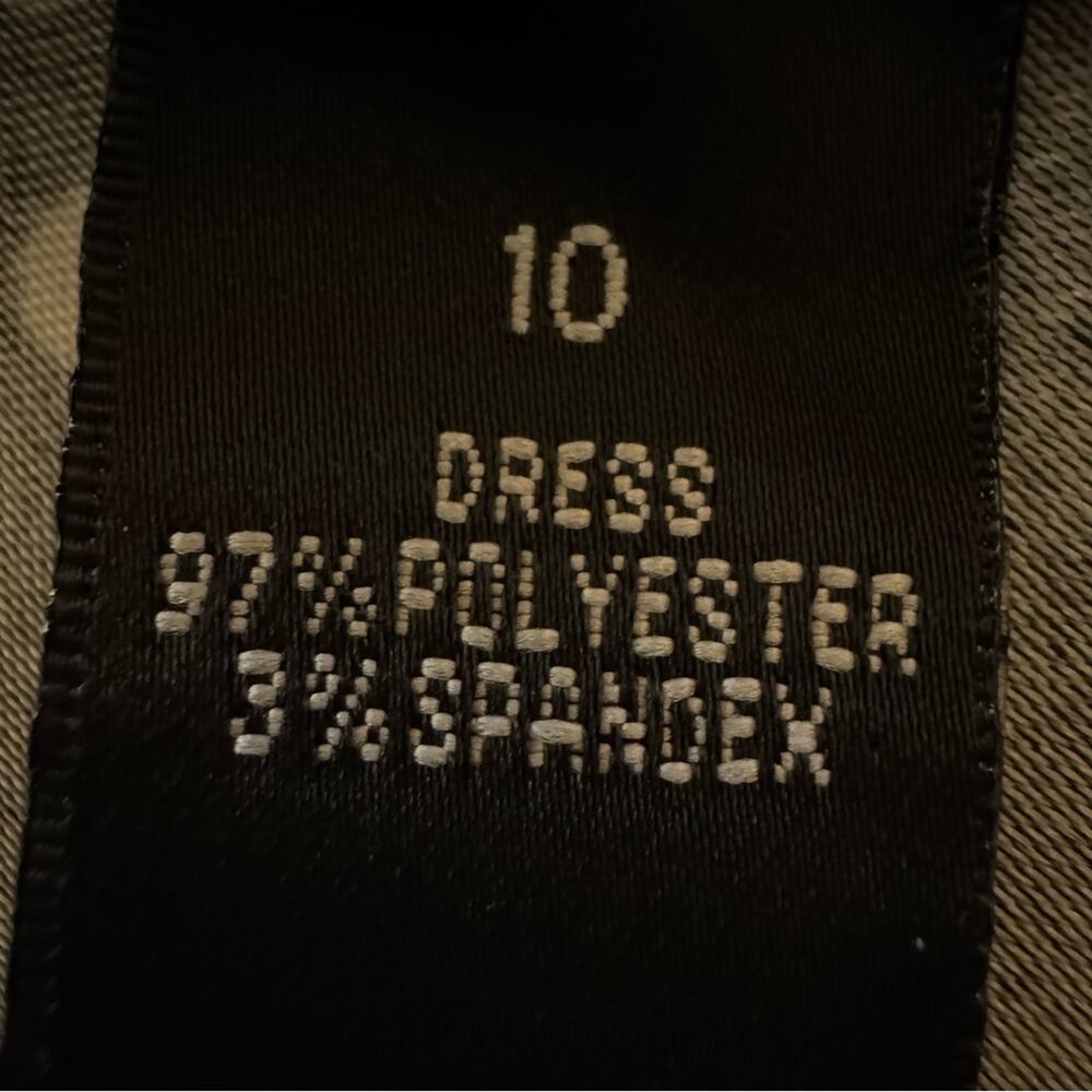 AB Studio black white polkadot sleeveless knee length sheath dress size 10 b26 - Picture 3 of 4